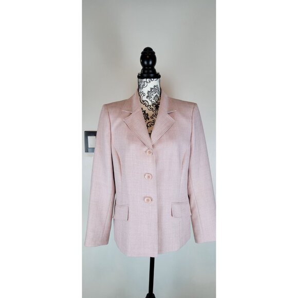EVA PICCONE Jackets & Blazers - Pink Blazer Size 14 Eva Picone with Front Pockets